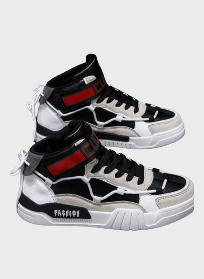 Beauenty Autumn High Top Sneakers White/Black/Grey  - Image 2