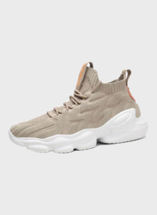 بيوينتي سنيكرز سمر برباط ورقبة منخفضة بيج - Image 1