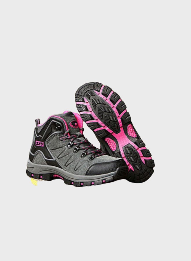 Beauenty Lace-Up Casual Hiking Shoes Grey/Black  - Image 4