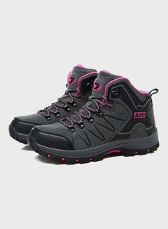 Beauenty Lace-Up Casual Hiking Shoes Grey/Black  - Image 2