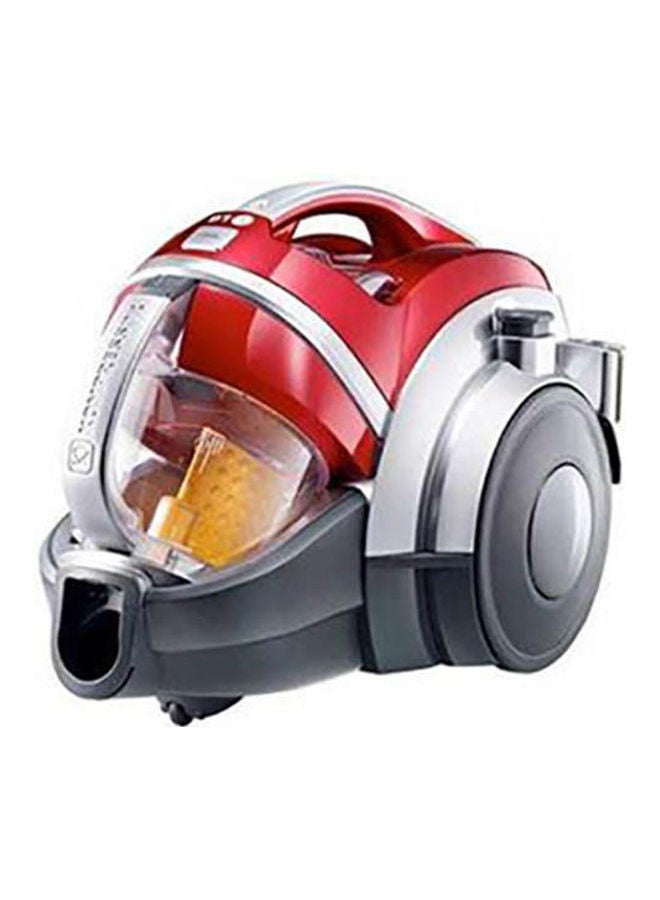 إل جي مكنسة كهربائية بدون كيس مع نظام ضاغط للأتربة وذراع من الألومنيوم من إل جي طراز Vk7320Nhar 2000 W VK7320NHAR-Red أحمر