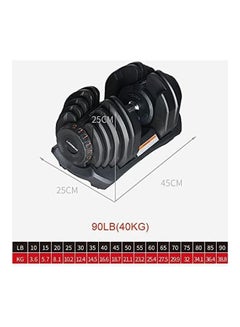 Yalla HomeGym Pair Of Smart Adjustable Dumbbells & Rack Set 40kg  - Image 4