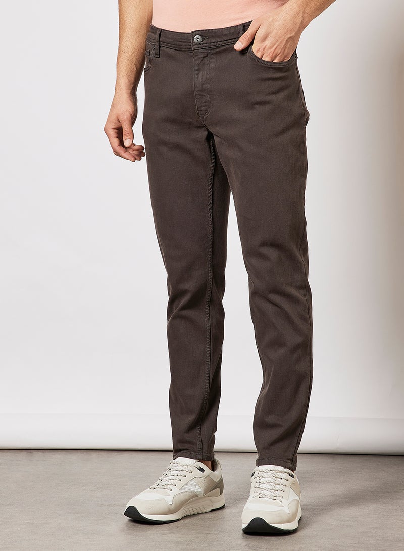 MANGO - Skinny Fit Jeans Dark Grey - Image 1