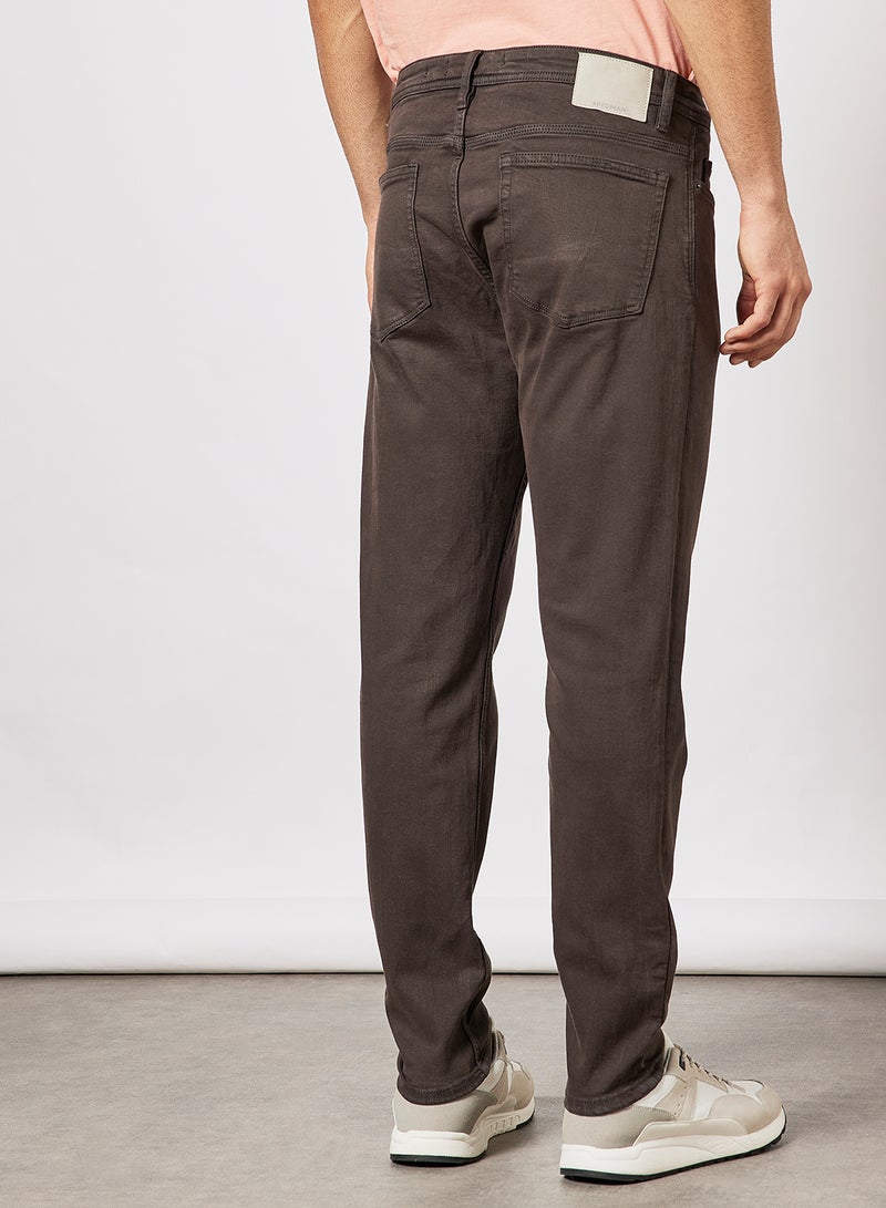 MANGO - Skinny Fit Jeans Dark Grey - Image 1