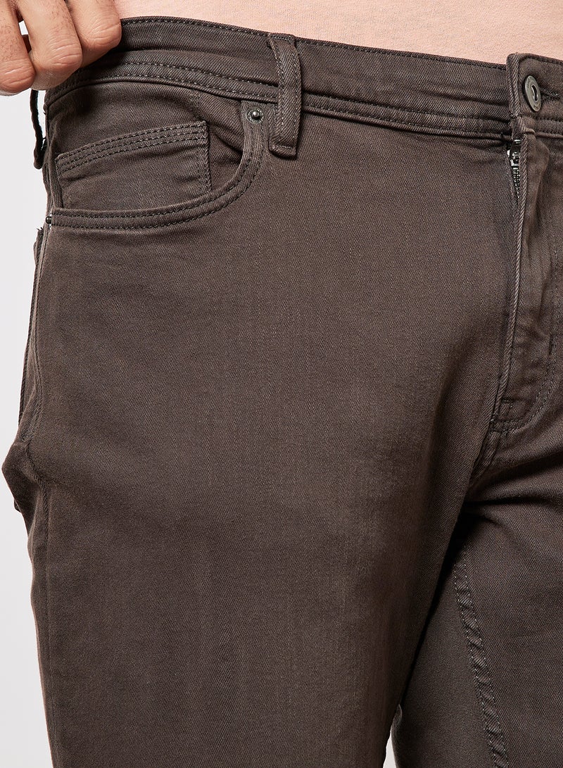 MANGO - Skinny Fit Jeans Dark Grey - Image 1