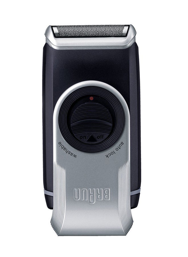 BRAUN - M90 MobileShave Shaver Silver/Black - Image 1