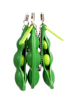 Stress Relief Pea Pod Key Chain 7.5x3x1.5cm