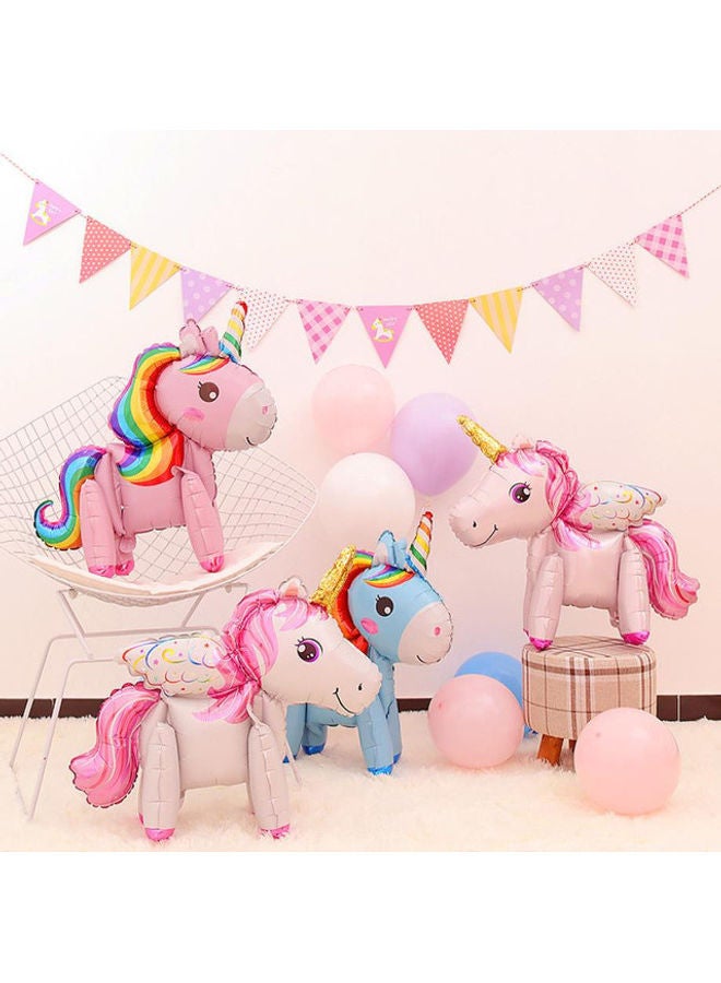 مس تيارا بالونات من القصدير على شكل يونيكورن ثلاثي الأبعاد من 6 قطع - Image 2