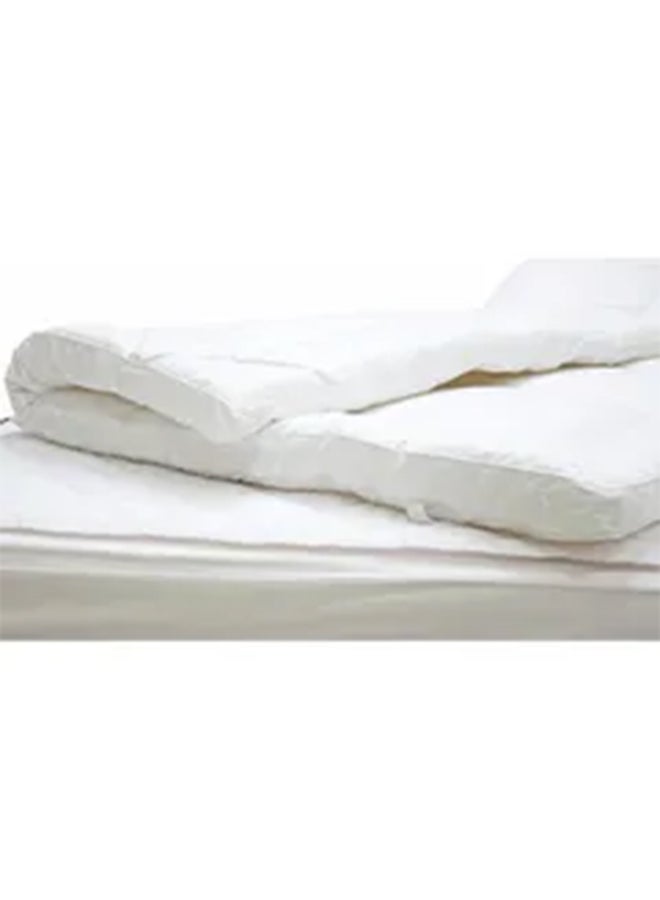 Maestro Anti Alllergic Super Soft Microfiber Mattress Topper Polyester White 120x200cm  - Image 3