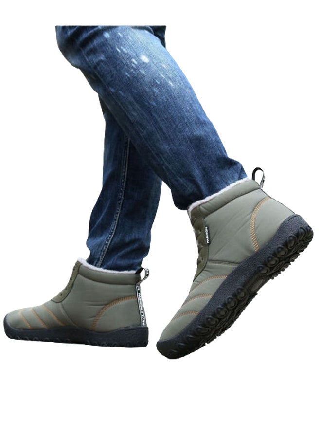 Beauenty New Winter High Top Warm Snow Boots Grey/Black  - Image 5