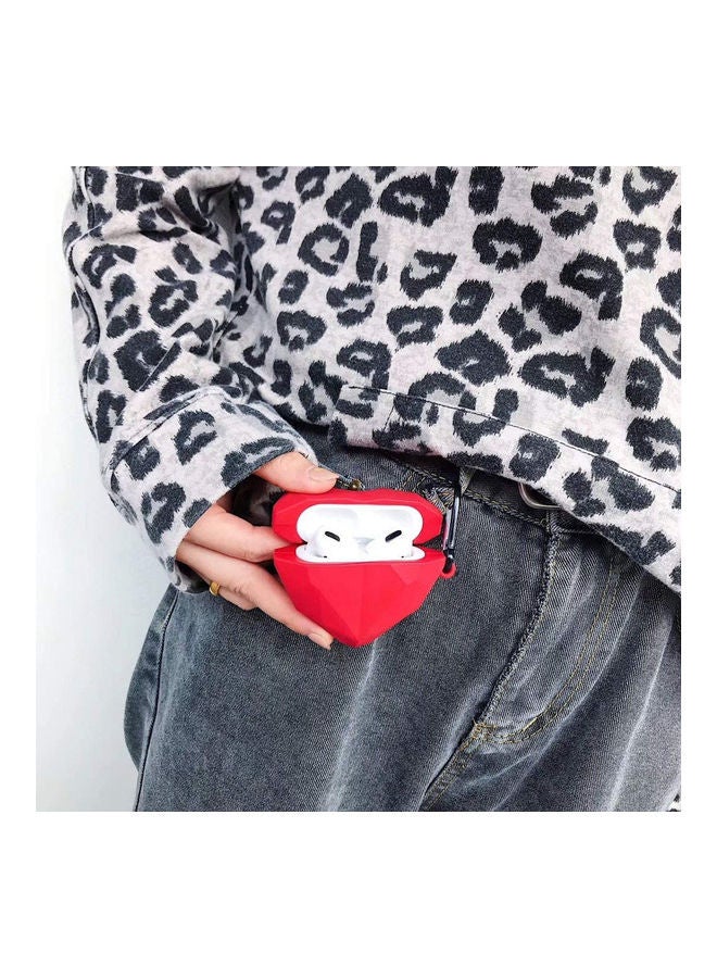 YONK Protective Case Cover Compatible with New Apple AirPods 3rd Generation Red - Image 3