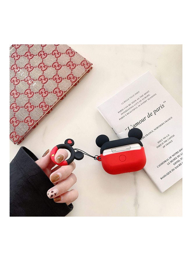 YONK Protective Case Cover Compatible with New Apple AirPods 3rd Generation Black/Red  - Image 2