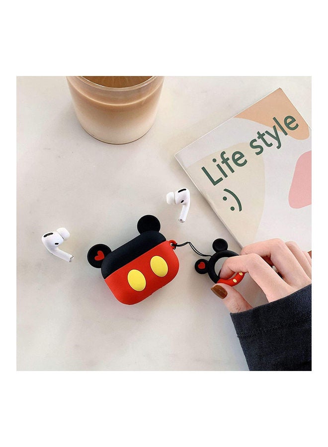 YONK Protective Case Cover Compatible with New Apple AirPods 3rd Generation Black/Red  - Image 4