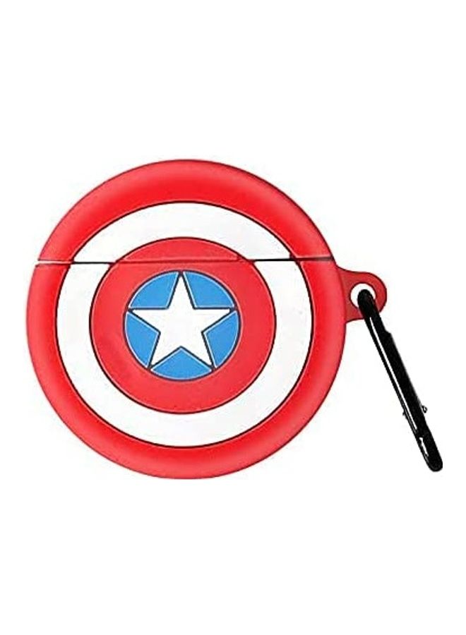 YONK Protective Case Cover Compatible with New Apple AirPods 3rd Generation Red/White - Image 1