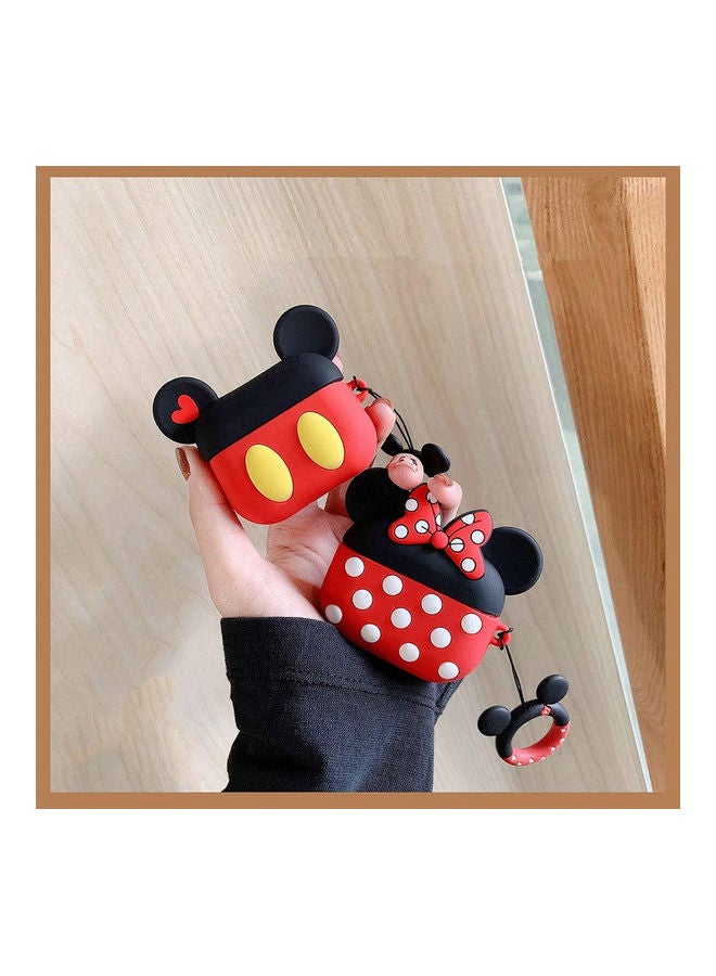 YONK - Protective Case Cover Compatible with New Apple AirPods 3rd Generation Red/Black - Image 1