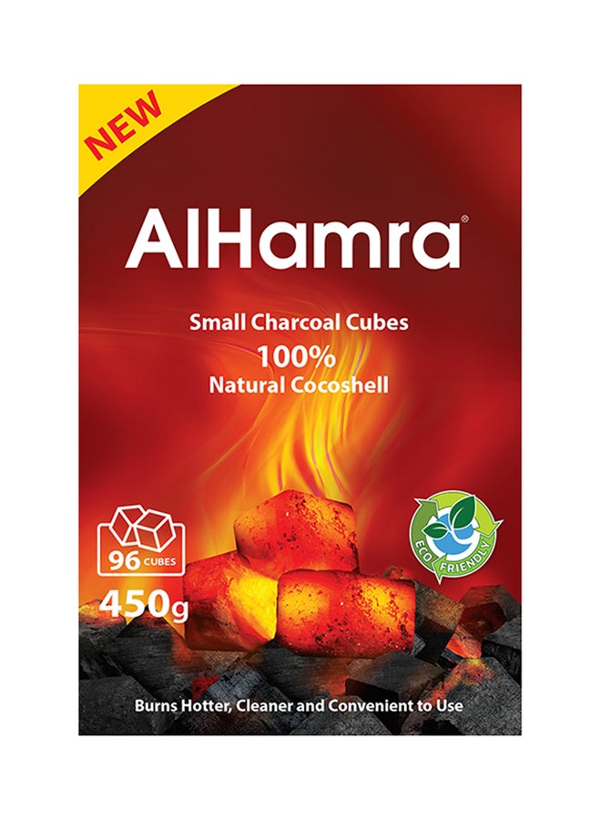 Al Hamra - Natural Cocoshell Charcoal 96 Small Cubes 450grams - Image 1