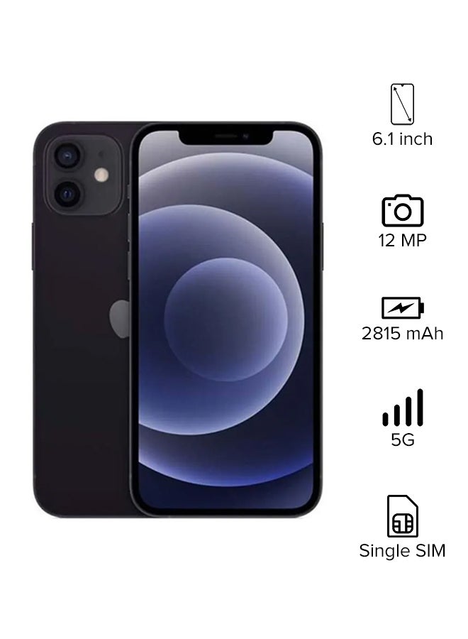 Apple - iPhone 12 Dual Sim 256GB Black 5G - Image 1