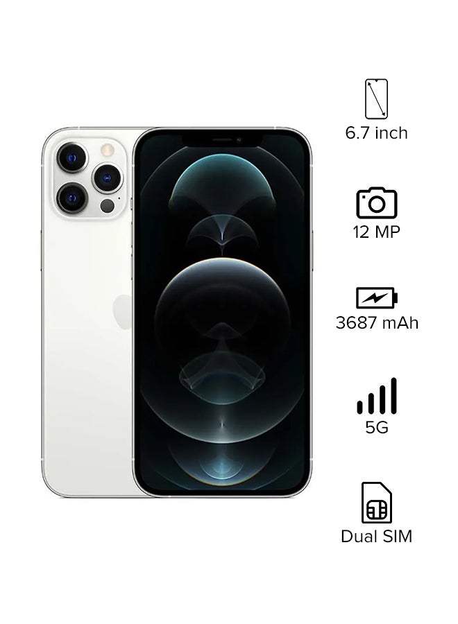 Apple iPhone 12 Pro Max With Facetime Dual Sim 256GB Silver 5G - HK Specs  - Image 1