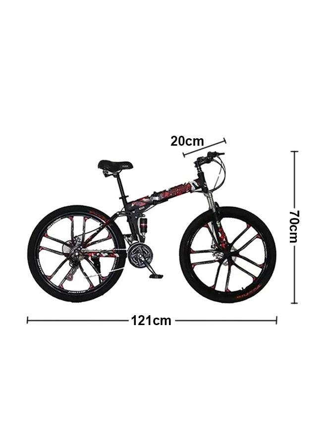 VLRA - Land Rover 24 Speed Mountain Folding Bicycle With Anti-Slip Tyres Size L 26inch - Image 1