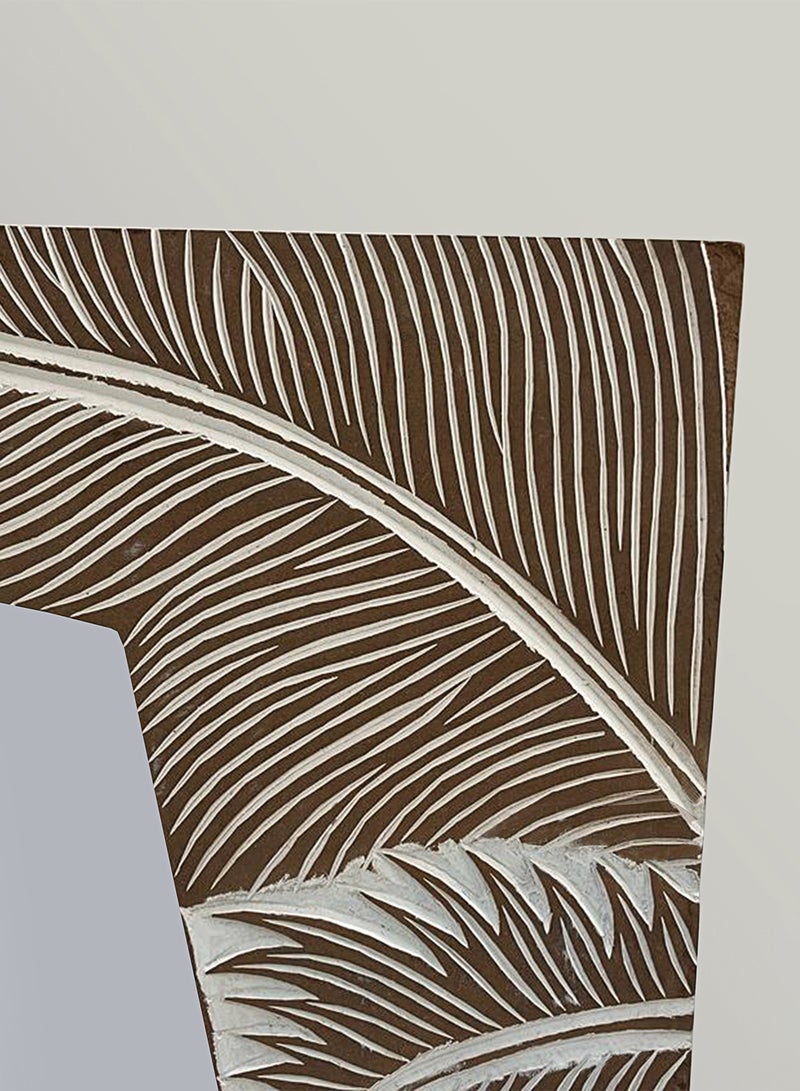 ebb & flow - Modern Design Decorative Mirror Unique Luxury Quality Material For The Perfect Stylish Home FE01 Distressed White 90 x 90cm - Image 1