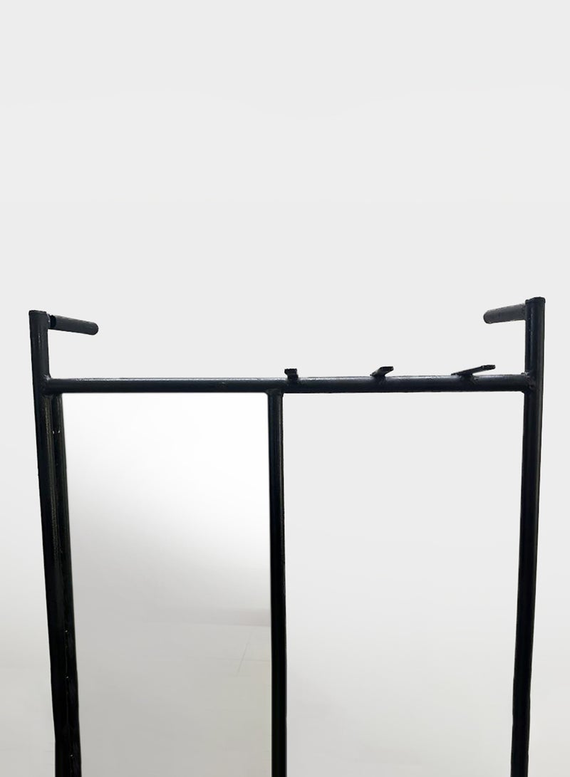 Switch - Modern Design Floor Mirror Unique Luxury Quality Material For The Perfect Stylish Home FE05 Black 165 x 56cm - Image 1