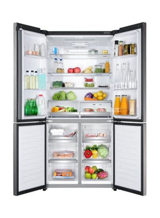 Haier - Refrigerator 4 Doors (Bottom freezer) -Humidity & Dry zone - TWIN-Inverter - ABT Filter - Super Cool & Super Frez - 502 L - Black Glass Color - HRF-530TDBG Black - Image 1