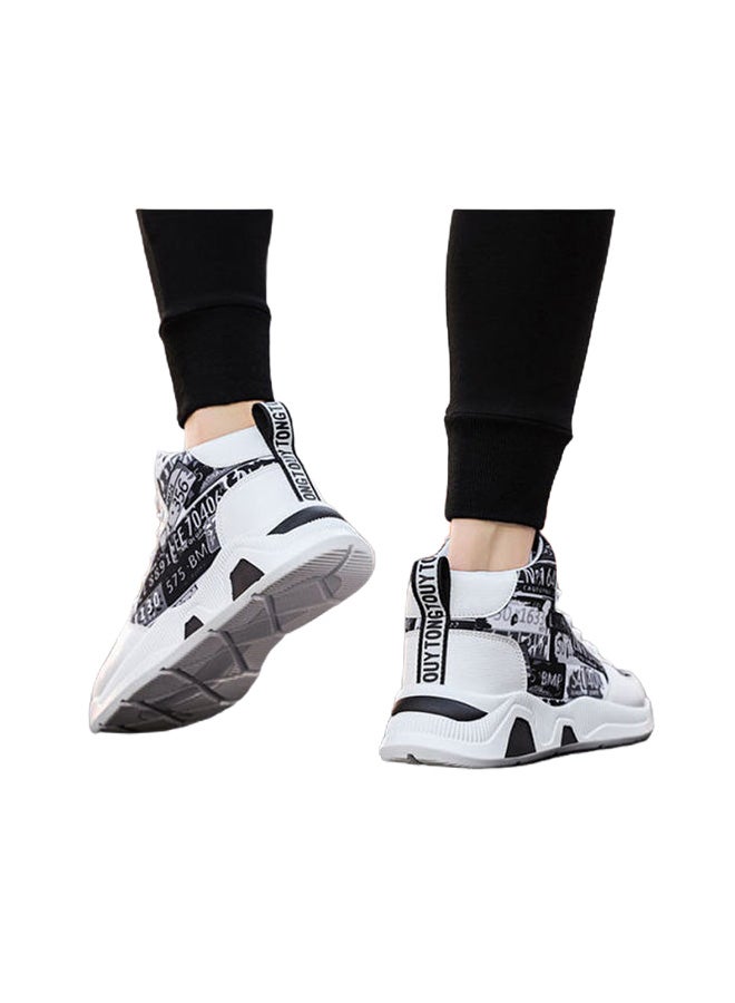 Beauenty Autumn High Top Sneakers White/Black/Grey  - Image 4