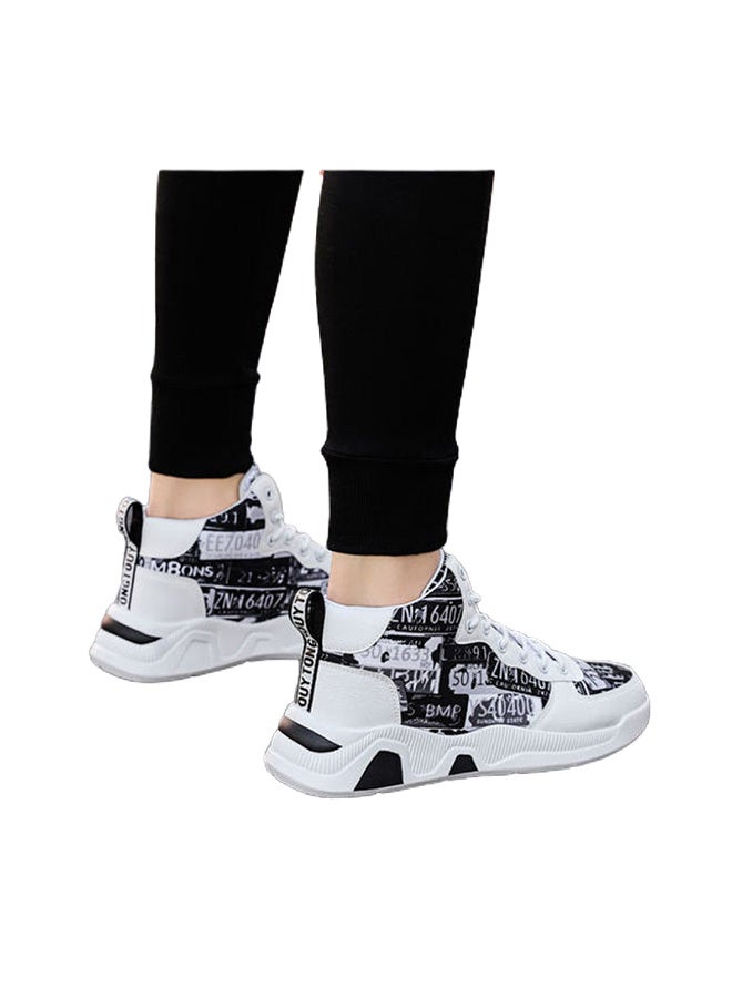 Beauenty Autumn High Top Sneakers White/Black/Grey  - Image 5