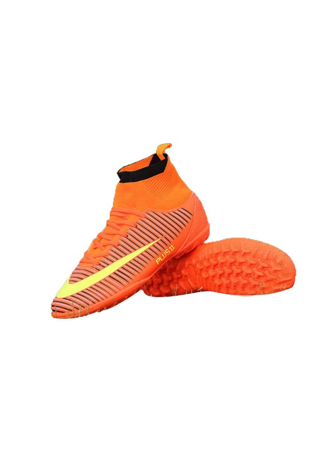 High Top Football Shoes Orange/Yellow/Black