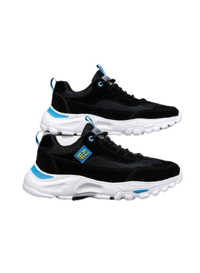 بيوينتي حذاء رياضي برباط ورقبة منخفضة أسود / أبيض / أزرق - Image 2