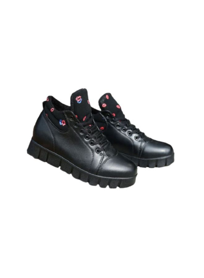 Beauenty Lace-Up Casual Boots Black  - Image 4