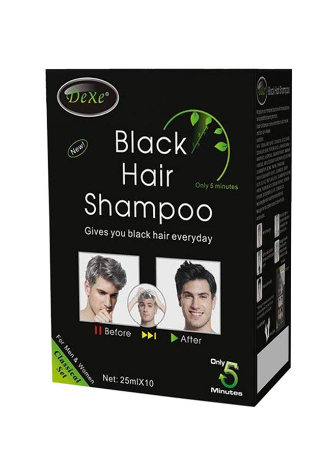 Hair Colouring Shampoo Black 10x25ml - v1638279016/N13770512A_1