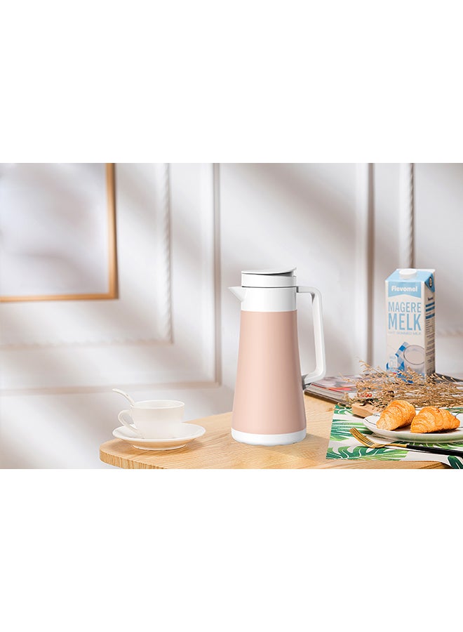 Penguen Double Wall Stainless Steel Vacuum Flask Pink/White 13x10.8x25.8cm  - Image 5