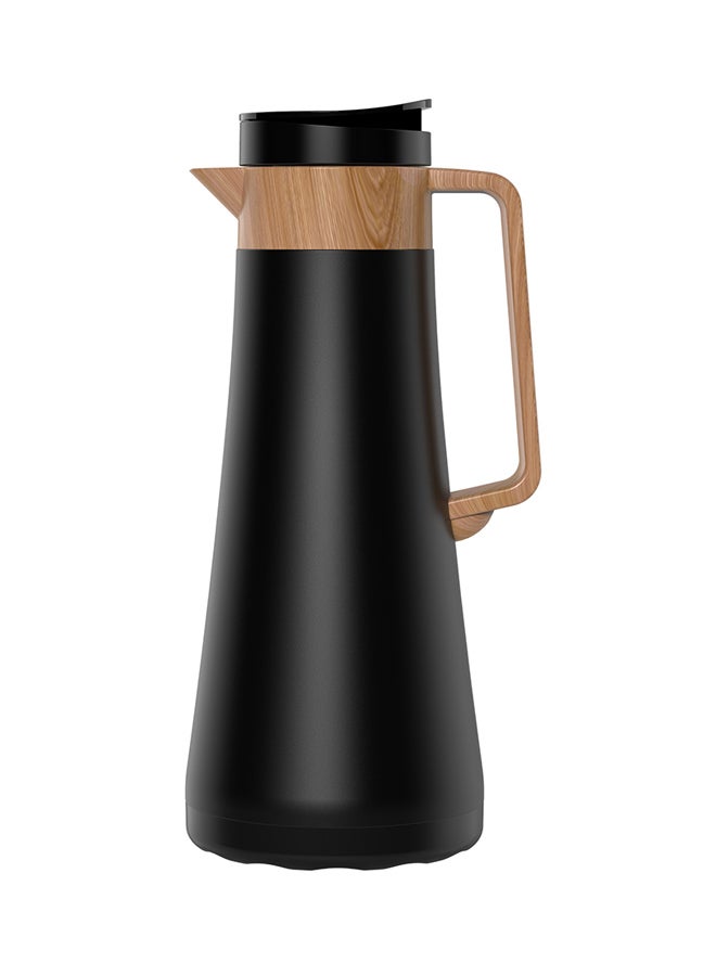 Penguen Double Wall Vacuum Flask Black/Brown 13x12.2x31.3cm - Image 4