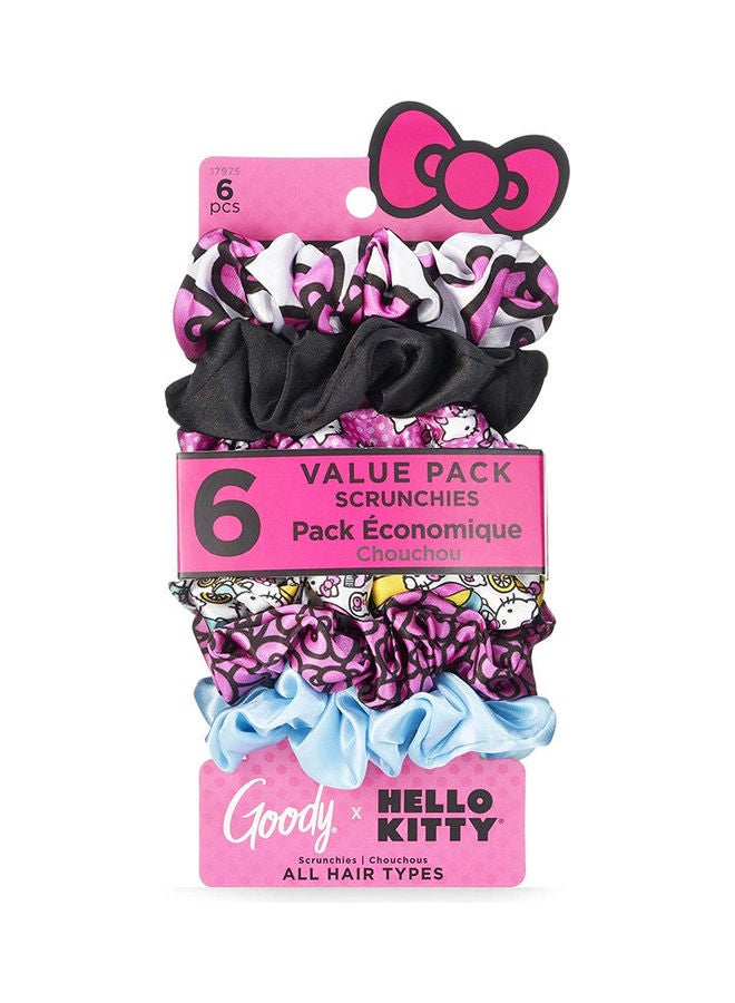 Goody - 6 Pcs Hello Kitty Scrunchies - Image 1