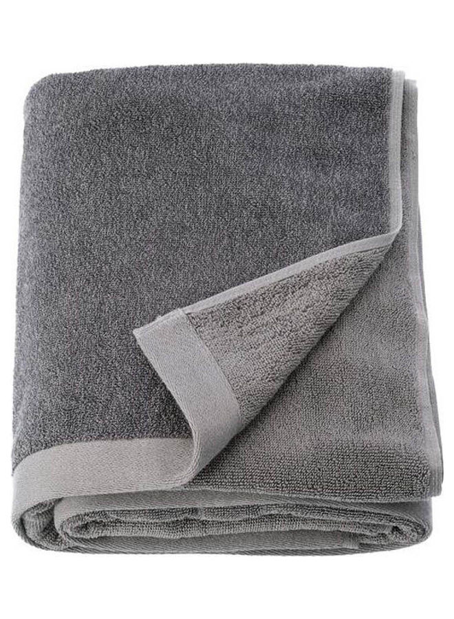 ماركة غير محددة Himlean Bath Sheet Dark Grey 150*100cm 