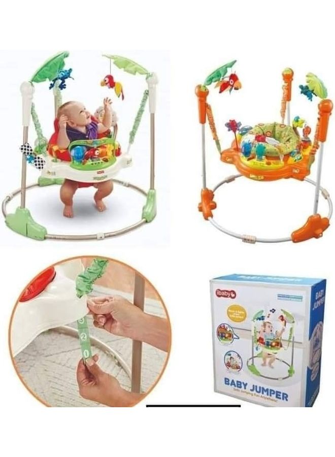 آي بيبي مشاية وكرسي هزاز ونطاطة لنشاط الأطفال، توفر أنشطة بدنية تعزز النمو الصحي للأطفال وحب الحركة