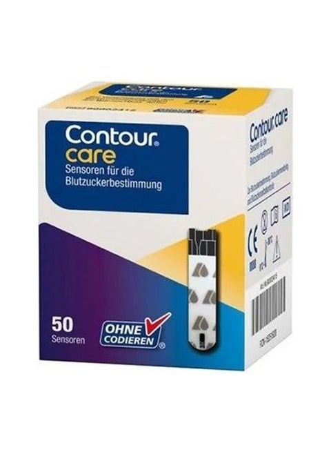 50 Pieces Blood Glucose Test Strips Contour Care
