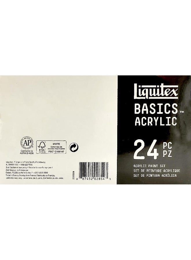 Liquitex 24-Piece Basics Acrylic Paint Set Multicolour - Image 3