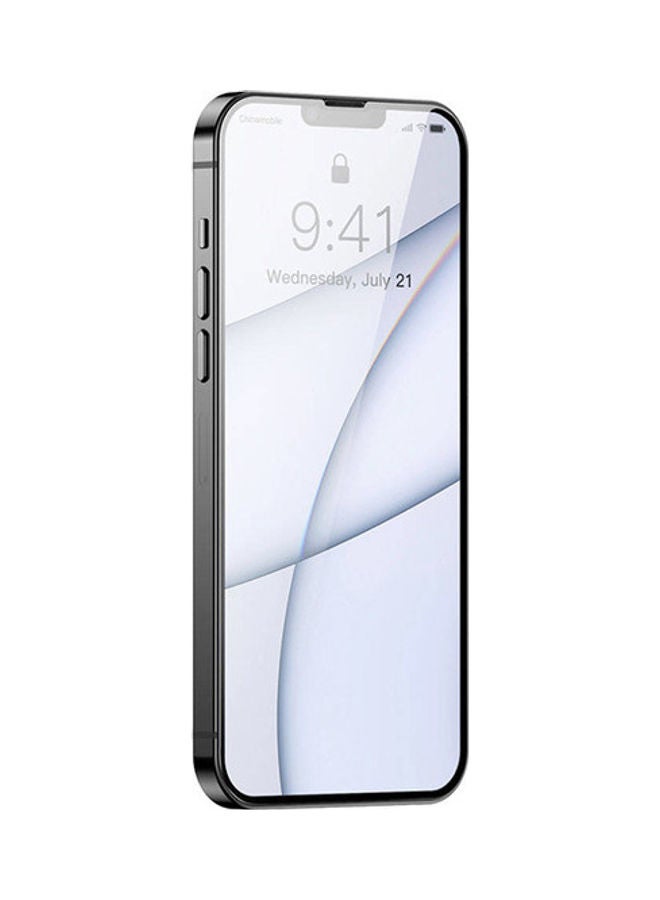 Baseus Full-glass Tempered Film For Apple iPhone 13 Pro Max Clear/Black - Image 3