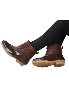 Beauenty Super Light Snow Hunting  Cow Boy Boots Brown/Beige  - Image 4