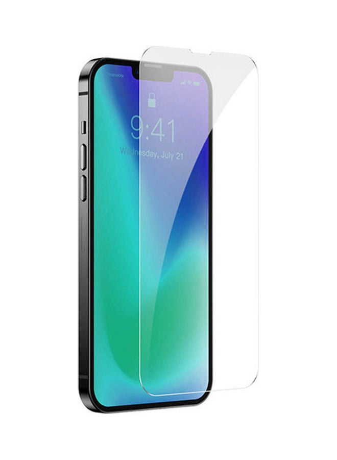 بيسوس لاصقة حماية للشاشة بالكامل من الزجاج المقوى لهاتف أبل آيفون 13 شفاف - Image 1