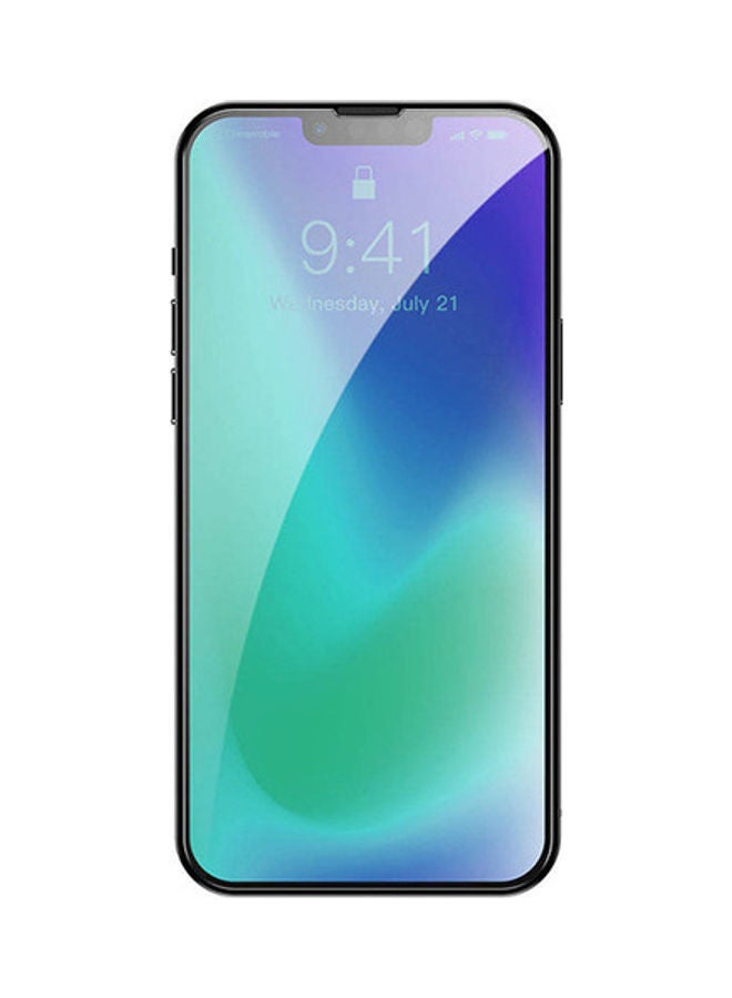 بيسوس لاصقة حماية للشاشة بالكامل من الزجاج المقوى لهاتف أبل آيفون 13 شفاف - Image 3