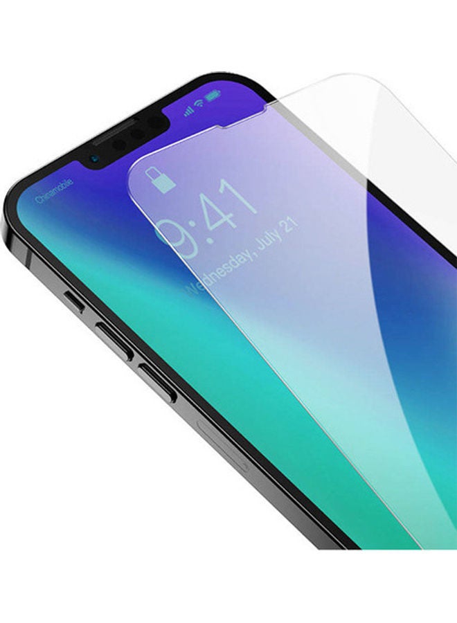 بيسوس لاصقة حماية للشاشة بالكامل من الزجاج المقوى لهاتف أبل آيفون 13 شفاف - Image 4