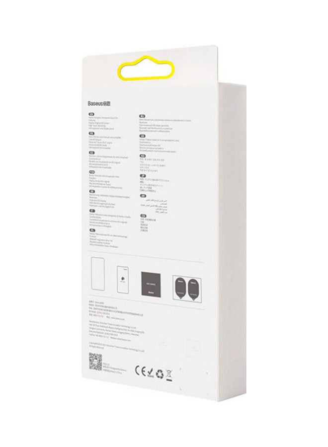 بيسوس لاصقة حماية للشاشة بالكامل من الزجاج المقوى لهاتف أبل آيفون 13 شفاف - Image 5