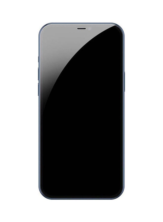 بيسوس لاصقة حماية منحنية للشاشة بالكامل من الزجاج المقوى المضاد لاختلاس النظر لهاتف أبل آيفون 12/12 برو شفاف/ أسود - Image 3