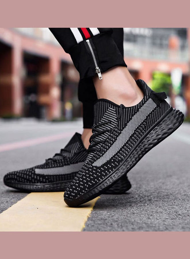 Beauenty Men's Lace-Up Trainer Shoes Black - Image 5