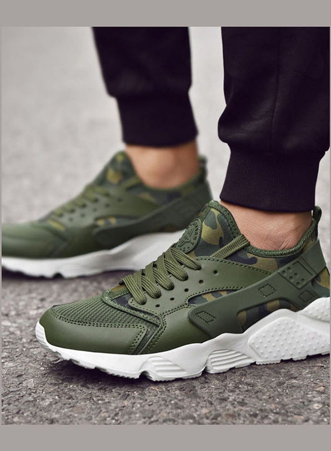 Beauenty Men's Lace-Up Trainer Shoes Green - Image 4