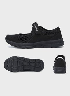 Women's Velcro Walking Shoes Black