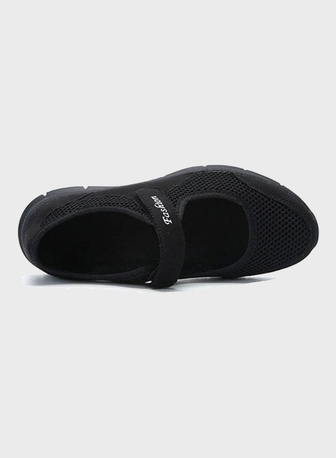 Beauenty - Women's Velcro Walking Shoes Black - Image 1